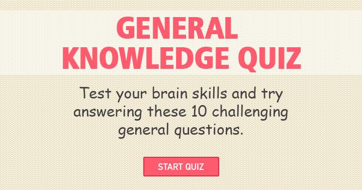 Banner for Quiz on General Knowledge