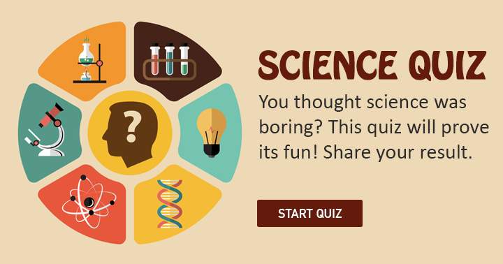 Banner for Spread the findings of this Science quiz to your Facebook friends!