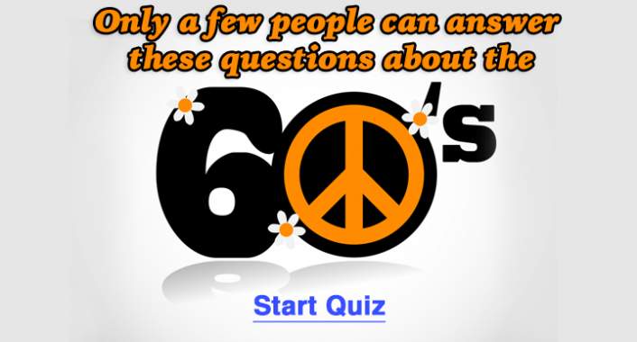 Banner for Impossible 60's quiz