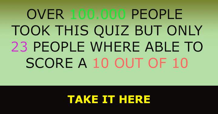 Banner for Over 100.000 people took this quiz but almost all failed