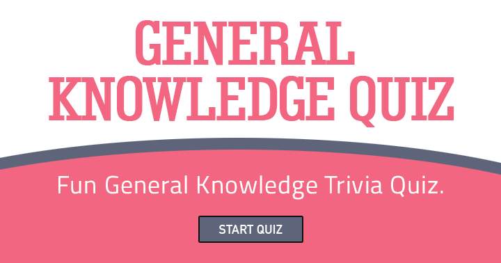 Banner for Fun general knowledge quiz. 