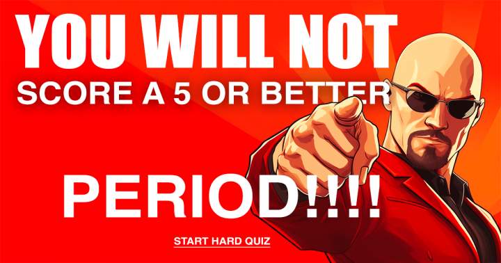 Banner for This quiz is impossible to beat. Full stop!