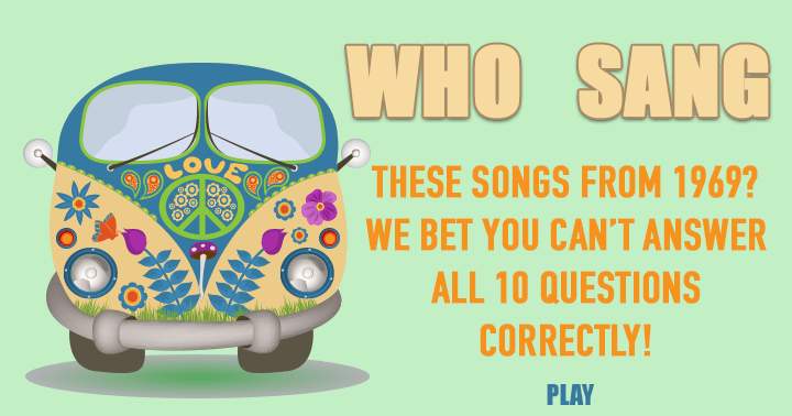 Banner for Test your knowledge with songs from 1969 in our music quiz!