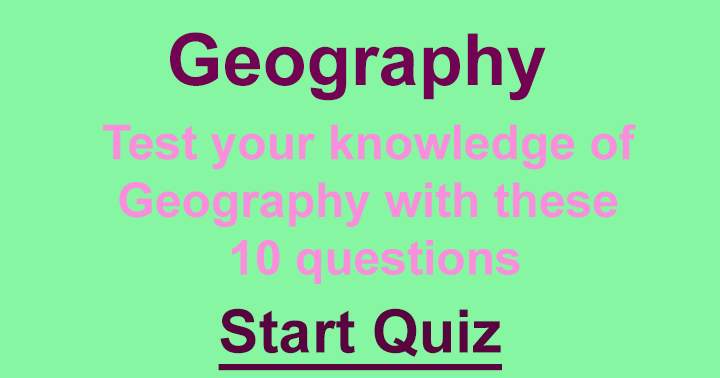 Banner for Demonstrate your knowledge of geography.