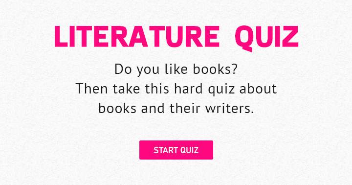 Banner for Are you a fan of books? Try this challenging quiz on books and their authors.