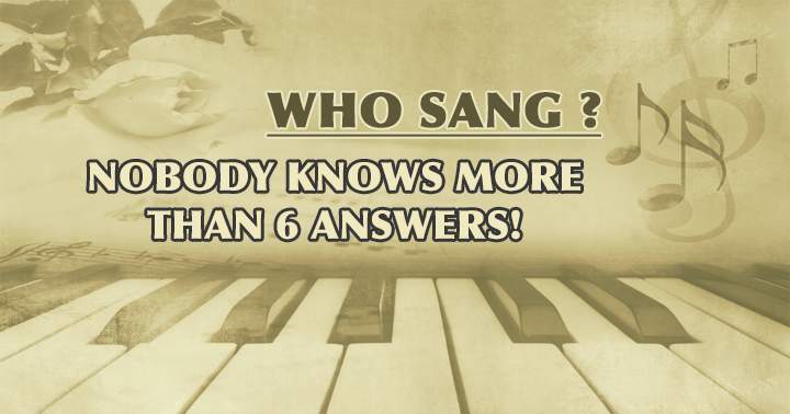 Banner for Can you tell us who sang these songs?