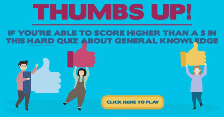 Banner for Tough General Knowledge Quiz