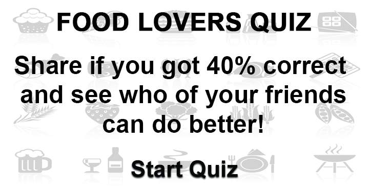 Banner for In this Food and Beverages quiz, who will come out on top – you or one of your friends?