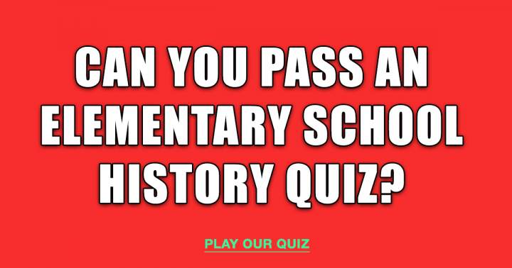 Banner for Primary School History Test