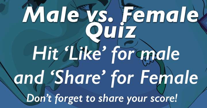 Banner for Male vs. Female quiz