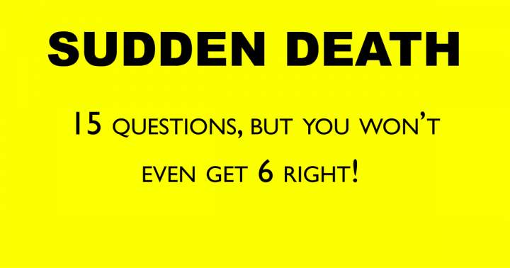 Banner for Sudden Death Quiz