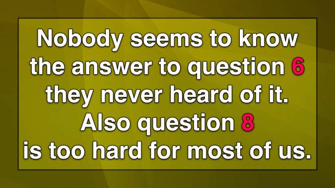 Hard Trivia Quiz