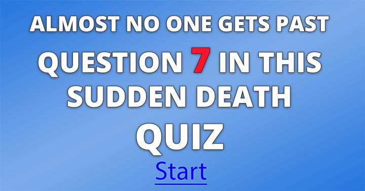 Banner for Sudden Death Quiz