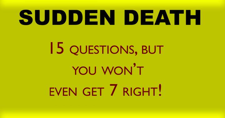 Banner for Sudden Death Quiz