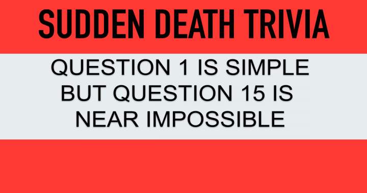 Banner for Sudden Death Quiz