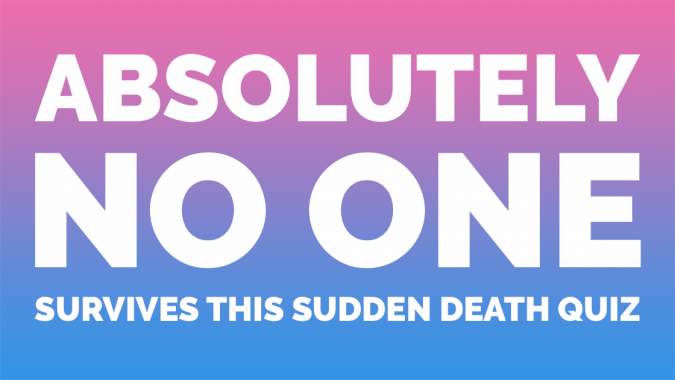 Banner for Mixed Sudden Death Quiz	