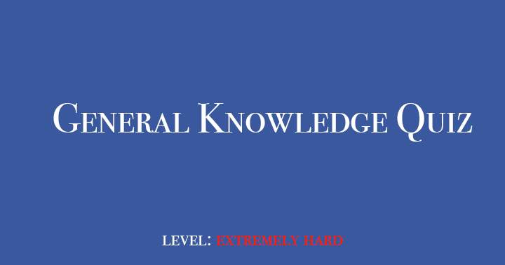 Banner for Impossible general knowledge quiz