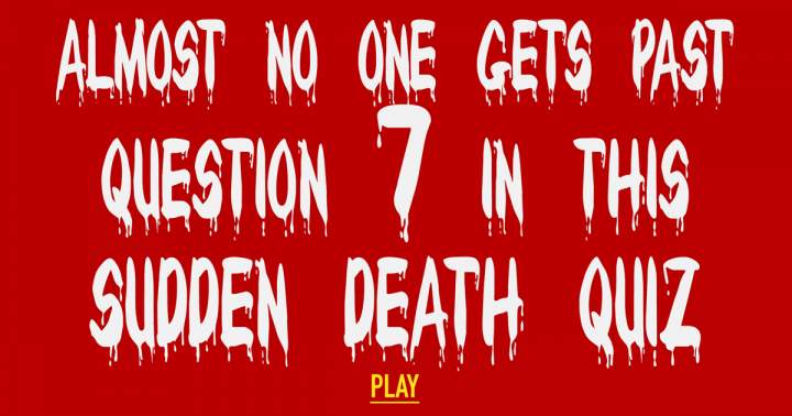 Banner for Sudden Death Quiz