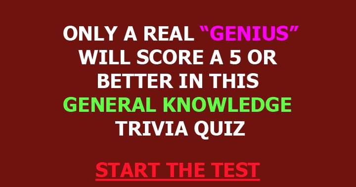 Banner for Only a real genius will score a 5 or better