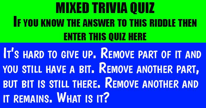 Banner for Mixed Knowledge Quiz