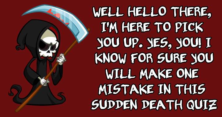 Banner for Sudden Death Quiz