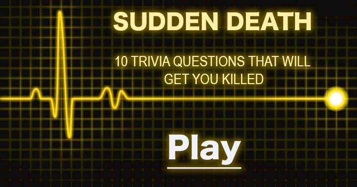 Banner for Play at your own risk, this quiz is bad for your health.