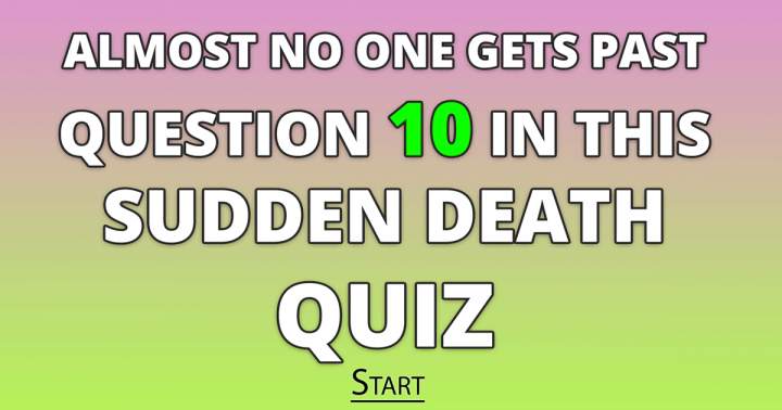 Banner for Sudden Death Quiz