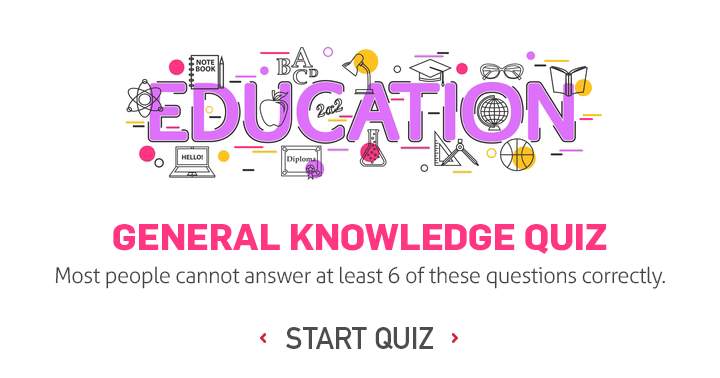 Banner for Most people can't  even answer 6 questions correctly!