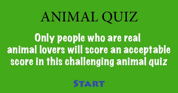 Banner for Can you score 70% right in this Animal quiz?