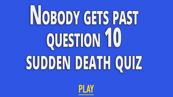 Banner for Sudden Death Quiz