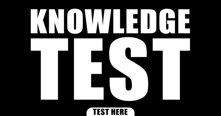 Banner for Test Your Knowledge