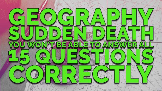 Banner for Geography Sudden End Quiz