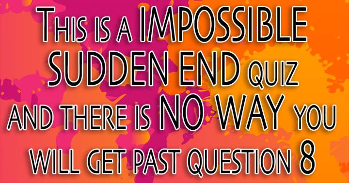 Banner for Impossible Sudden End