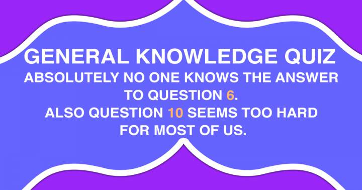 Banner for General Knowledge Quiz