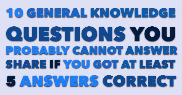 Banner for Are you Mr. or Ms. Know it All ? Then take this general knowledge quiz and show us what you got!