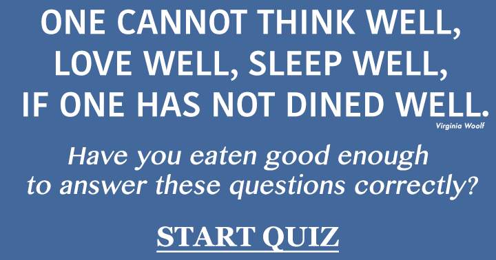 Food & Beverages Quiz