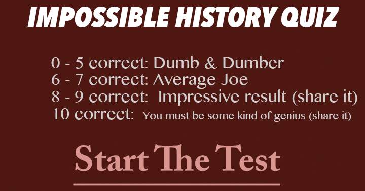 Banner for Impossible History Quiz