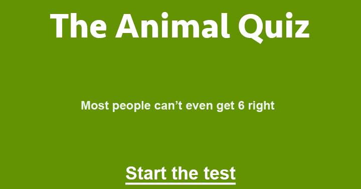 Banner for Hard Animal trivia Quiz