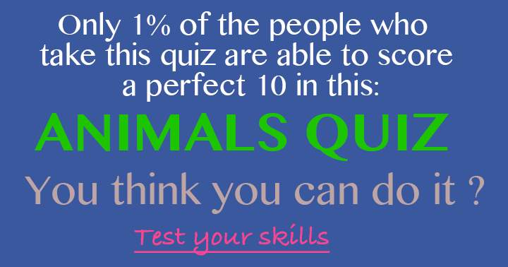 Banner for Animal Trivia Quiz. You think you can do it?