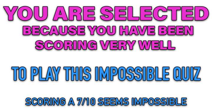 Banner for Impossible Mixed Trivia Quiz