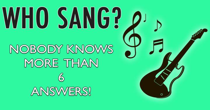 Banner for Do You Know Who Sang These Songs?