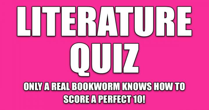 Banner for Literature Quiz