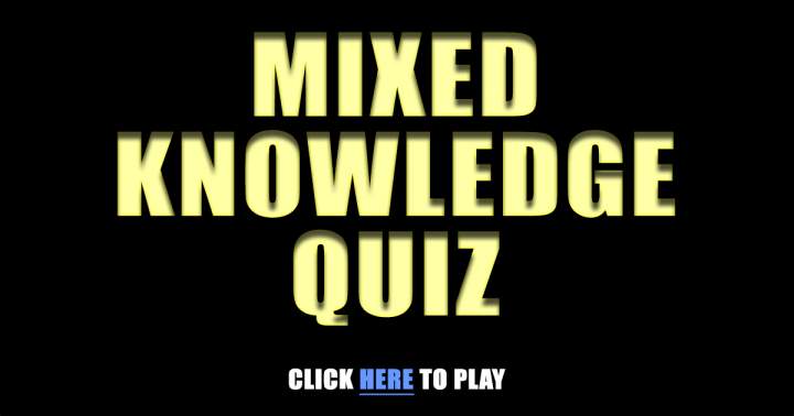 Banner for Mixed Trivia Quiz