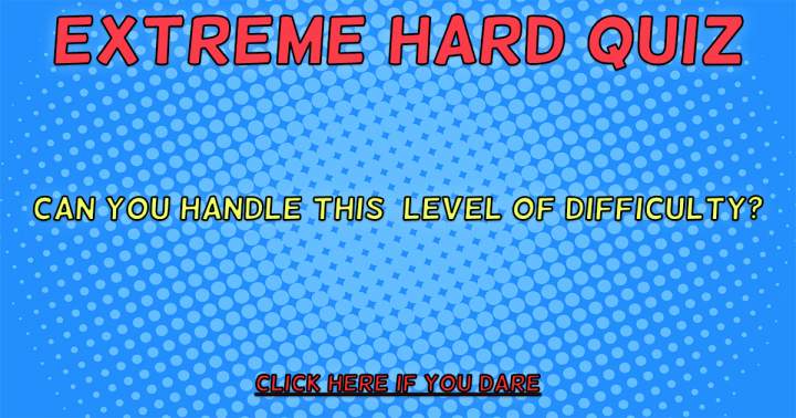 Banner for Extreme HARD Quiz