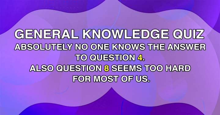 Banner for General Knowledge Quiz