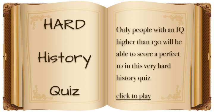 Banner for HARD History Quiz