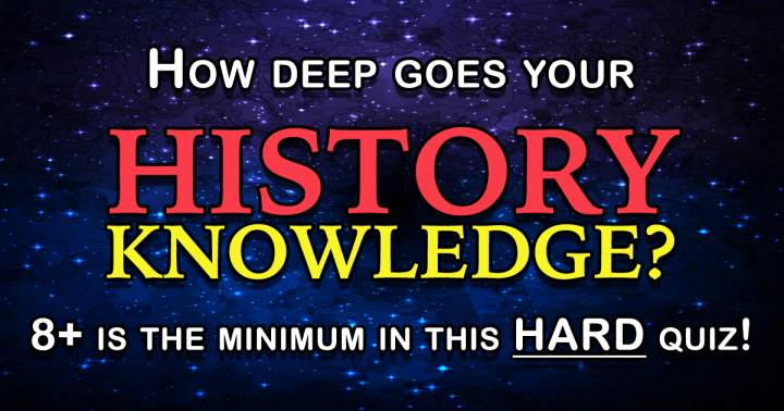 Banner for HARD History Knowledge Quiz