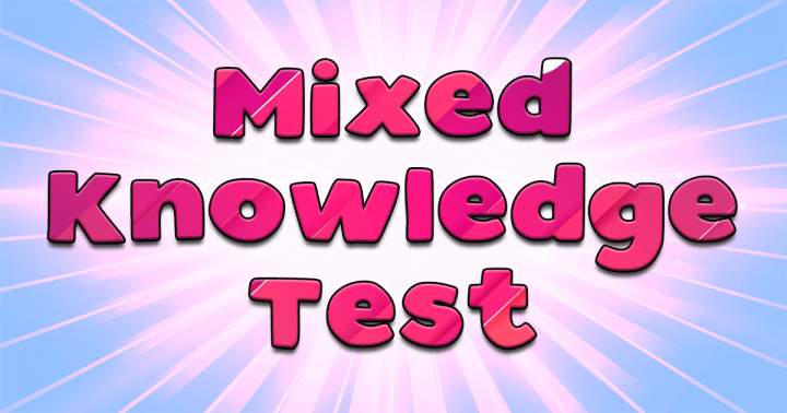 Banner for Mixed Knowledge Test