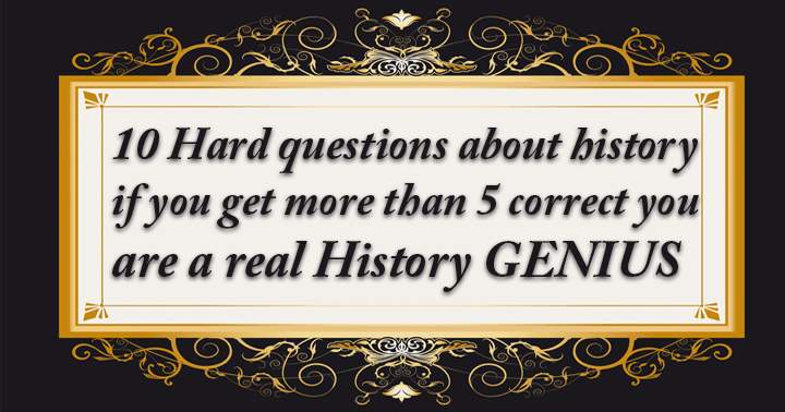 Banner for 10 fun questions about history