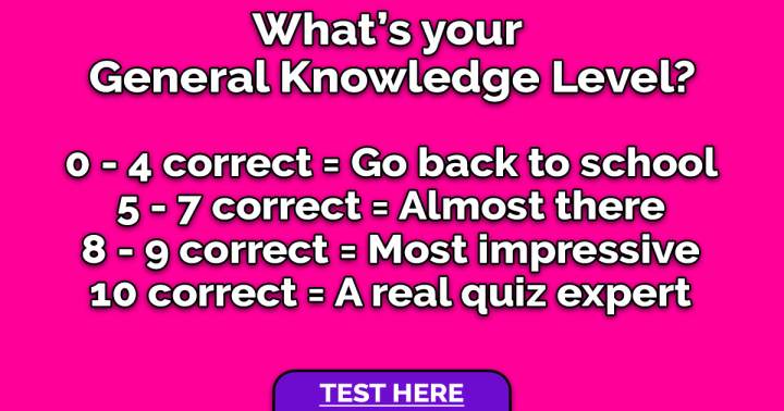 Banner for General Knowledge Test